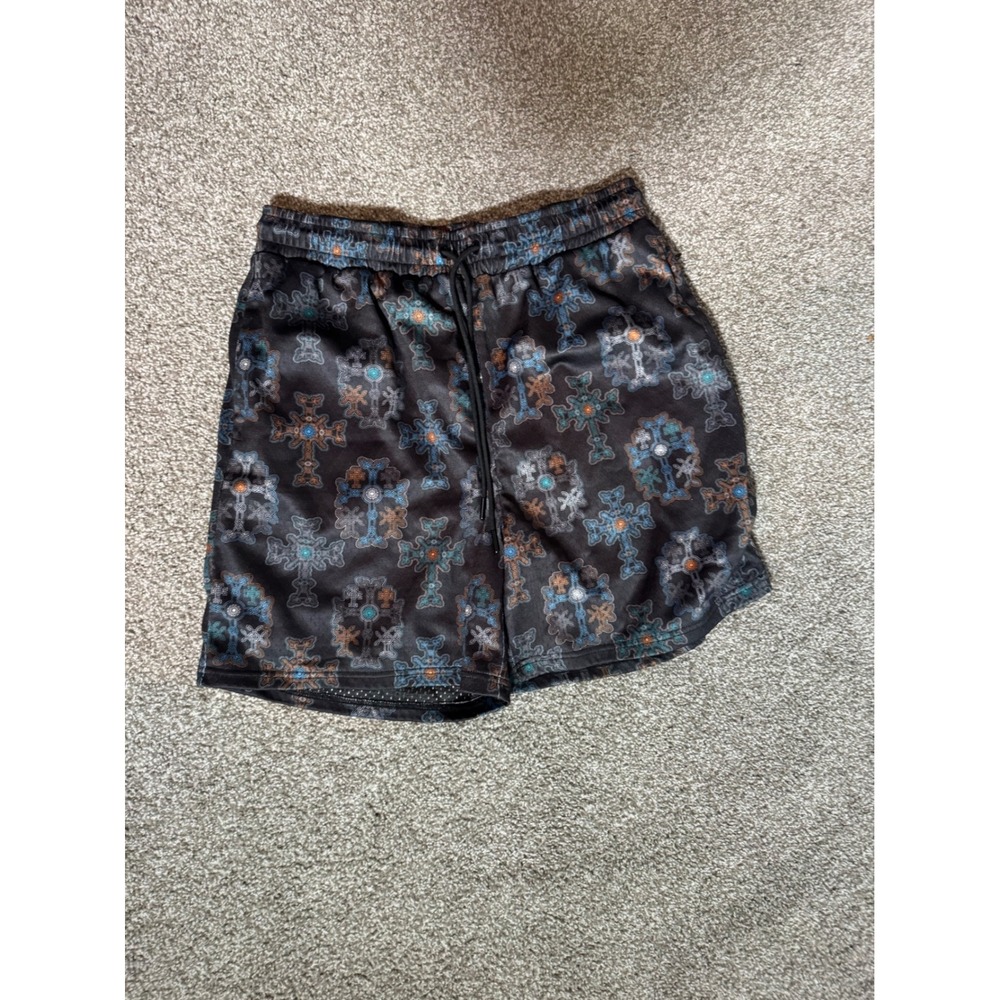 Maison Article Shorts Black Blue Gothic Streetwear MAHS412 Mens L